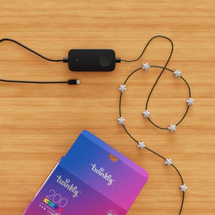 Twinkly - dimmbare RGB-LED-Lichterkette CANDIES, 200 LEDs, 14 m, USB, Wi-Fi