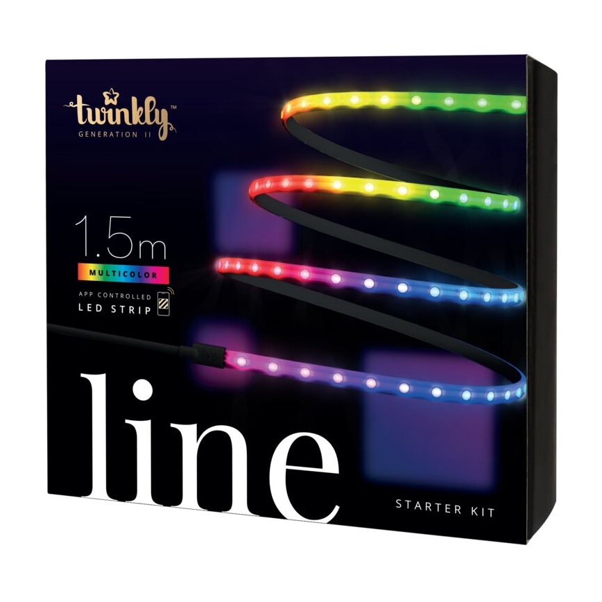 Twinkly - Dimmbarer LED-RGB-Streifen LINE 100xLED 1,5 m Wi-Fi