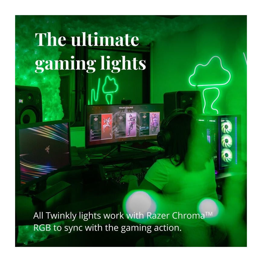 Twinkly - Dimmbarer LED-RGB-Streifen LINE 100xLED 1,5 m Wi-Fi