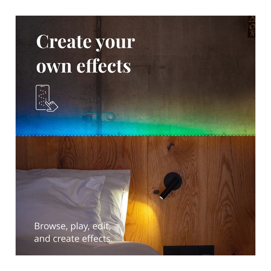 Twinkly - Dimmbarer LED-RGB-Streifen LINE 100xLED 1,5 m Wi-Fi