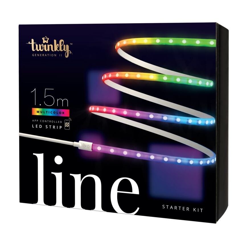 Twinkly - Dimmbarer LED-RGB-Streifen LINE 100xLED 1,5 m Wi-Fi