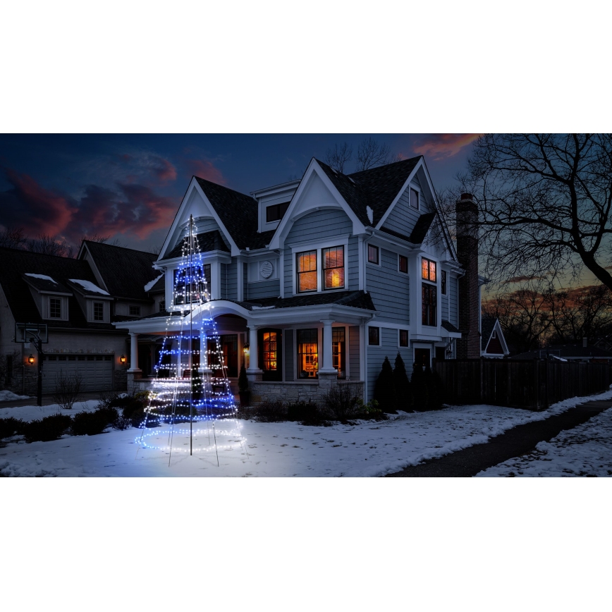 Twinkly - LED RGBW dimmbarer Außen-Weihnachtsbaum LIGHT TREE 1000×LED 6 m IP44 Wi-Fi