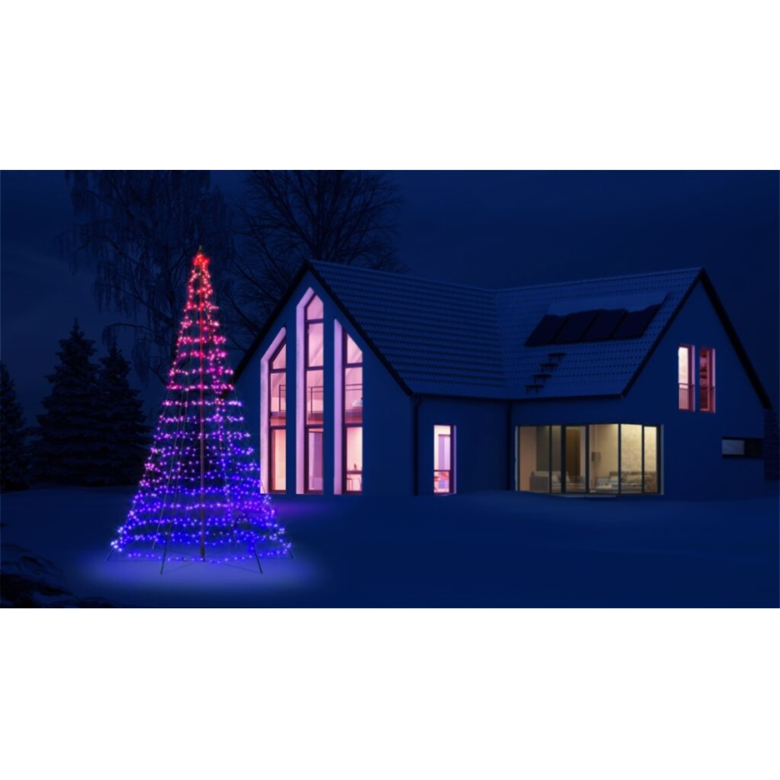 Twinkly - LED RGBW dimmbarer Außen-Weihnachtsbaum LIGHT TREE 750xLED 4m IP44 Wi-Fi