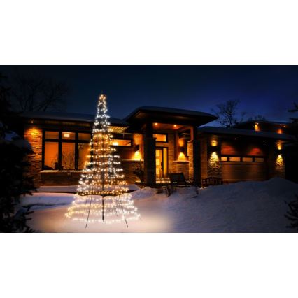Twinkly - LED RGBW dimmbarer Außen-Weihnachtsbaum LIGHT TREE 750xLED 4m IP44 Wi-Fi