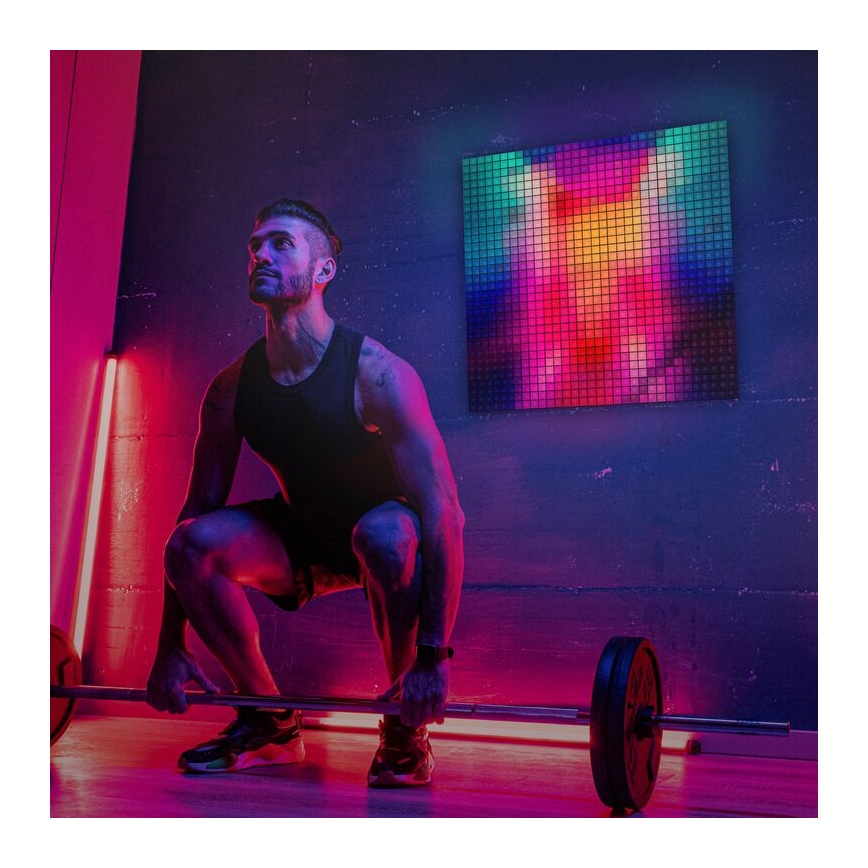 Twinkly - SET 6x Dimmbares LED-RGB-Panel SQUARES 64xLED 16x16 cm Wi-Fi