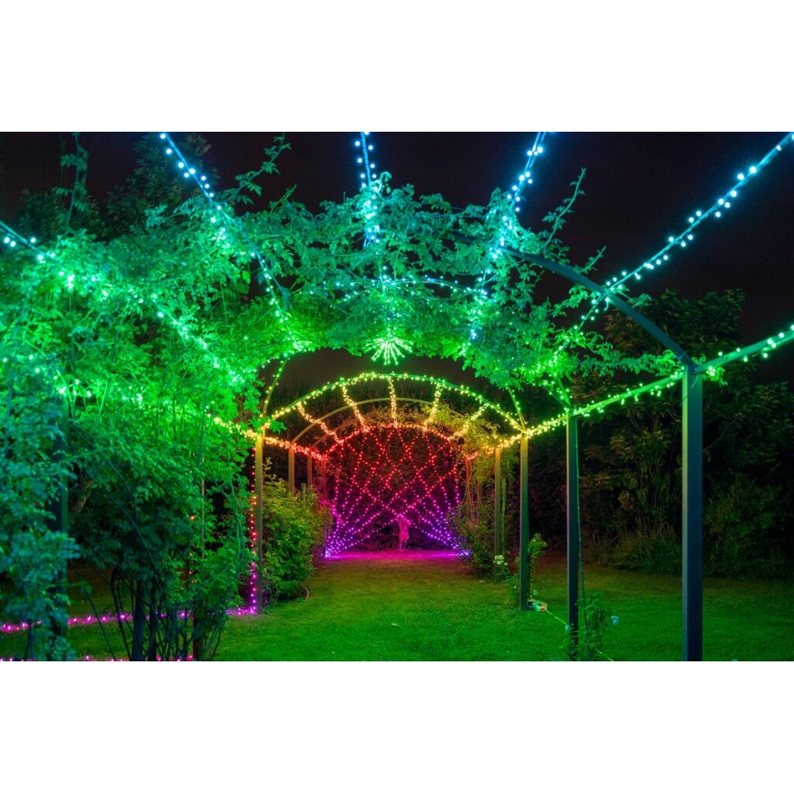 Twinkly - LED RGBW dimmbare Weihnachts-Lichterkette für den Außenbereich STRINGS 250xLED 23,5m IP44 Wi-Fi