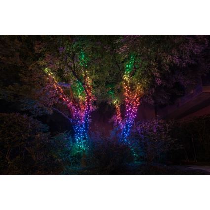 Twinkly - Dimmbare LED-RGB-Weihnachtslicherkette für den Außenbereich STRINGS 250xLED 23,5m IP44 Wi-Fi