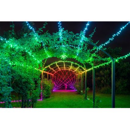 Twinkly - dimmbare RGBW-LED-Außen-Lichterkette STRINGS, 250 LEDs, 23,5 m, IP44, Wi-Fi