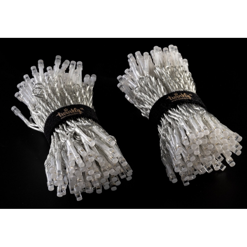 Twinkly - LED RGBW Dimmbare Weihnachts-Lichterkette STRINGS für den Außenbereich 250xLED 23,5m IP44 Wi-Fi