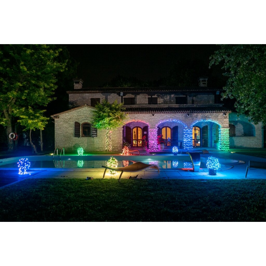 Twinkly - LED RGB dimmbare Außen  Lichterkette STRINGS 250xLED 23,5m IP44 Wi-Fi