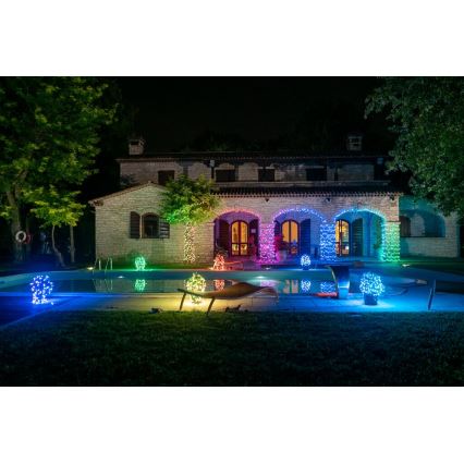 Twinkly - Dimmbare LED-RGB-Weihnachtslichterkette für den Außenbereich STRINGS 250xLED 23,5m IP44 Wi-Fi