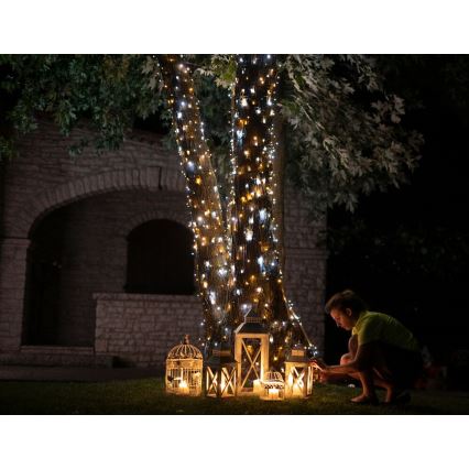 Twinkly - Dimmbare LED-Weihnachtslichterkette für den Außenbereich  STRINGS 400xLED 35,5m IP44 Wi-Fi