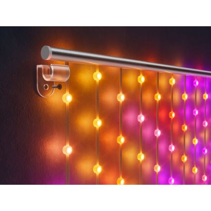 Twinkly - Dimmbarer LED-RGB-Weihnachtslichtervorhang MATRIX 480xLED 1x1 m Wi-Fi