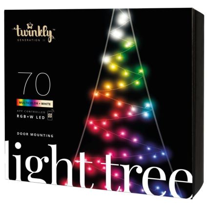 Twinkly - Dimmbarer LED-RGBW-Weihnachtsbaum für den Außenbereich LIGHT TREE 70xLED IP44 Wi-Fi