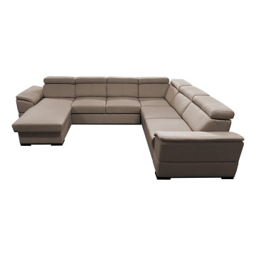 U-förmige, klappbare Universal-Ecksitzgruppe mit Stauraum GRANADA beige