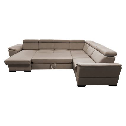 U-förmige, klappbare Universal-Ecksitzgruppe mit Stauraum GRANADA beige