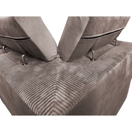 U-förmige, klappbare Universal-Ecksitzgruppe mit Stauraum SALVADA beige