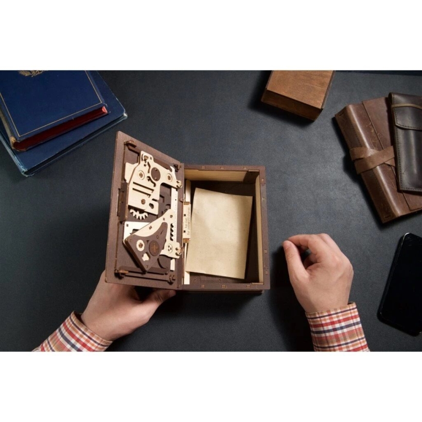 Ugears - 3D mechanisches Holzpuzzle Buch der Geheimnisse