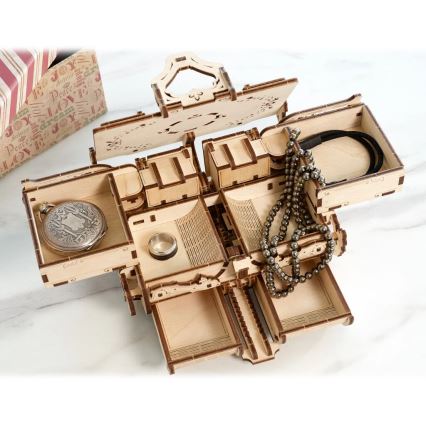 Ugears - Mechanisches 3D-Holzpuzzle Antike Schmuckschatulle