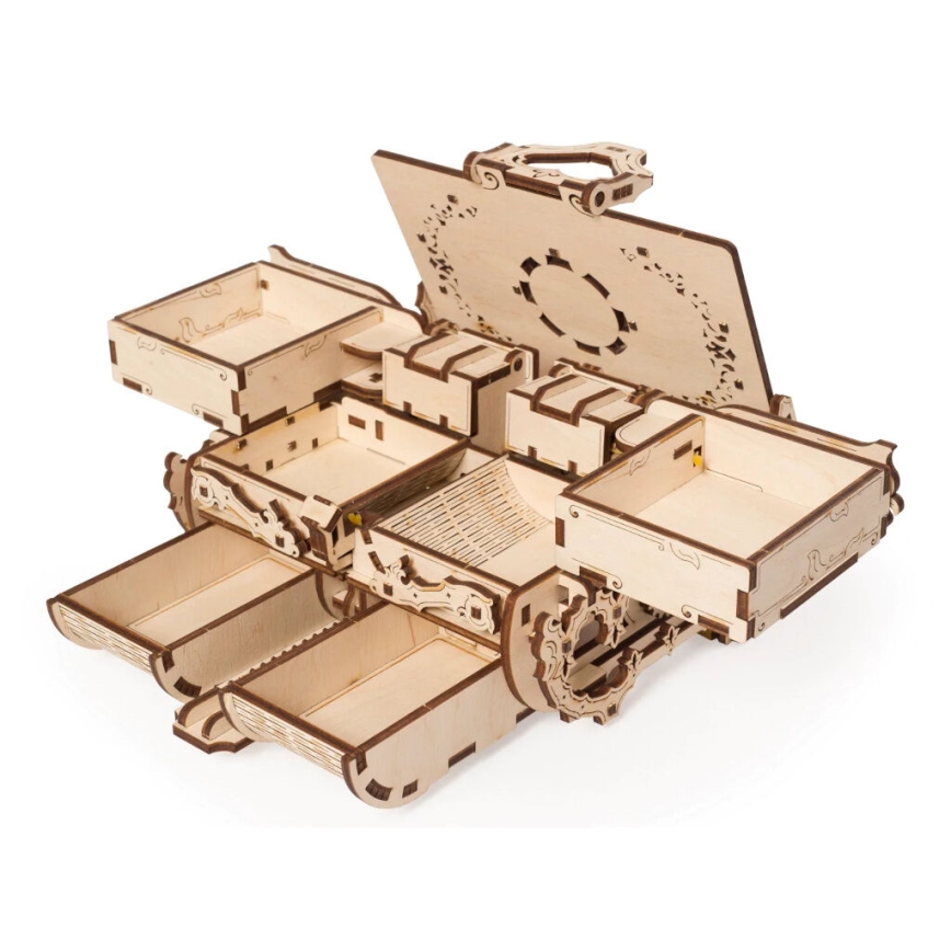 Ugears - Mechanisches 3D-Holzpuzzle Antike Schmuckschatulle