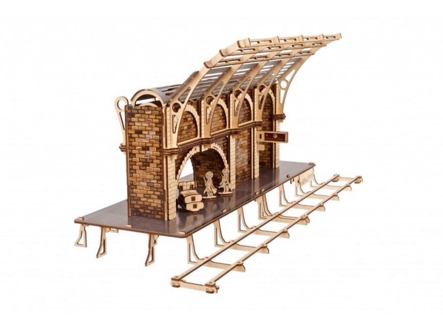 Ugears - Mechanisches 3D-Holzpuzzle Harry Potter Bahnsteig