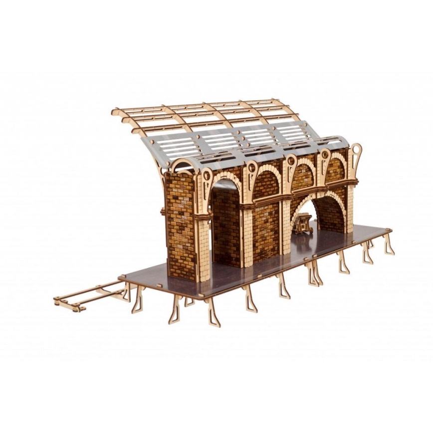 Ugears - Mechanisches 3D-Holzpuzzle Harry Potter Bahnsteig