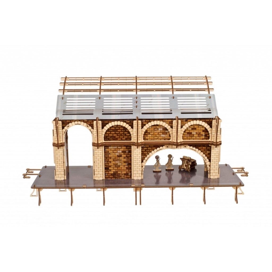 Ugears - Mechanisches 3D-Holzpuzzle Harry Potter Bahnsteig