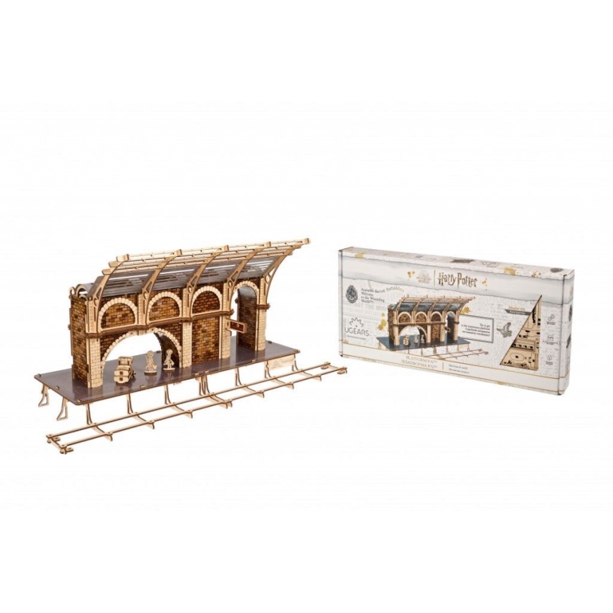 Ugears - Mechanisches 3D-Holzpuzzle Harry Potter Bahnsteig