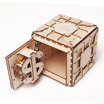 Ugears - Mechanisches 3D-Holzpuzzle Tresor