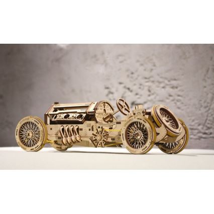 Ugears - Mechanisches 3D-Holzpuzzle U9 Auto Grand Prix