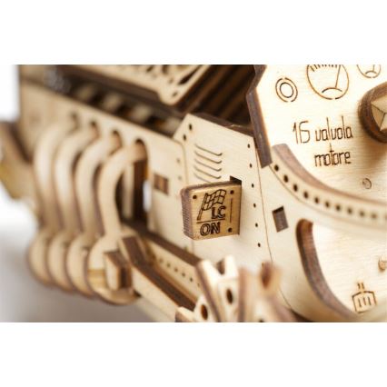 Ugears - Mechanisches 3D-Holzpuzzle U9 Auto Grand Prix