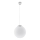 UGO Seil-Pendelleuchte 1xE27/15W/230V Ø 40 cm weiß/hochglänzender Chrom
