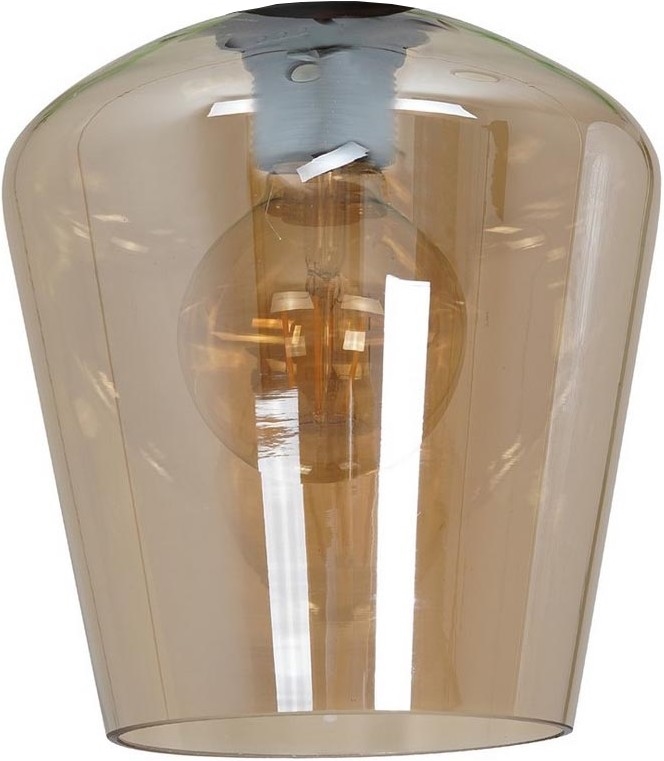 Universal-Ersatzglas SANTIAGO E27 d 18 cm rauchig braun