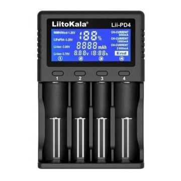 Universal-Ladegerät für A/AA/AAA/18650/20700/26650/22650 Akkus