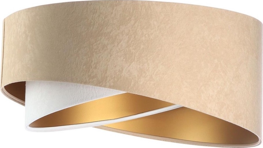 Universal-Lampenschirm GALAXY E27 d 45 cm beige/weiß/golden