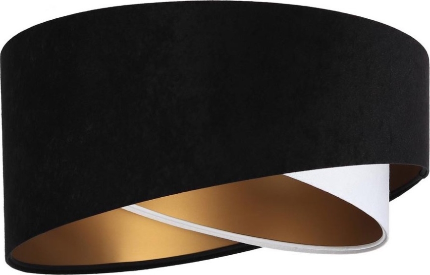 Universal-Lampenschirm GALAXY E27 d 45 cm schwarz/weiß/golden