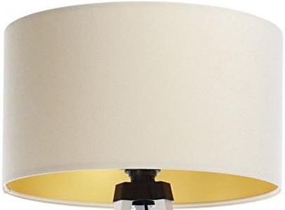 Universal-Lampenschirm STANDART E27 d 45 cm cremefarben/golden