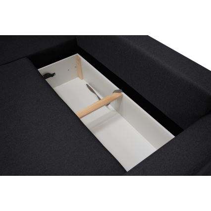 Universelles Ecksofa mit Schlaffunktion und Stauraum SEVILLA Anthrazit