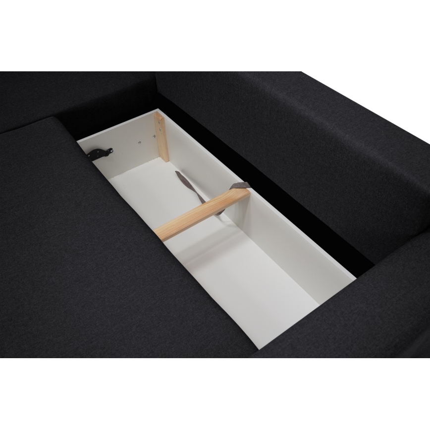 Universelles Ecksofa mit Schlaffunktion und Stauraum SEVILLA Anthrazit