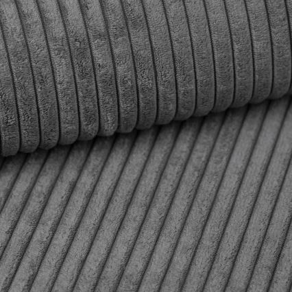 Universell montierbares, ausklappbares Ecksofa in L-Form mit Stauraum SALVADA, dunkelgrau