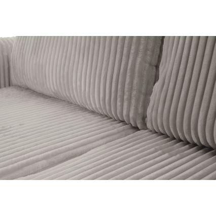 Universelles L-Ecksofa mit Schlaffunktion und Stauraum FRIDA, grau