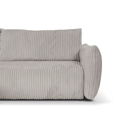Universelles L-Ecksofa mit Schlaffunktion und Stauraum FRIDA, grau