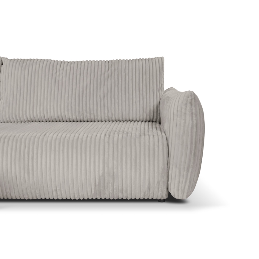 Universelles L-Ecksofa mit Schlaffunktion und Stauraum FRIDA, grau
