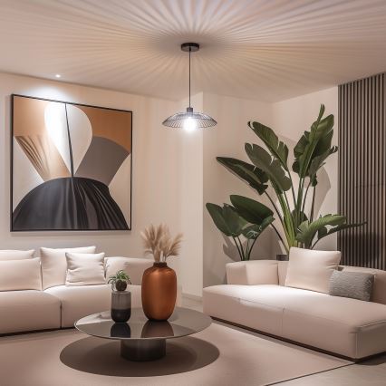 Universeller Lampenschirm CURITIBA, Ø 26 cm, schwarz