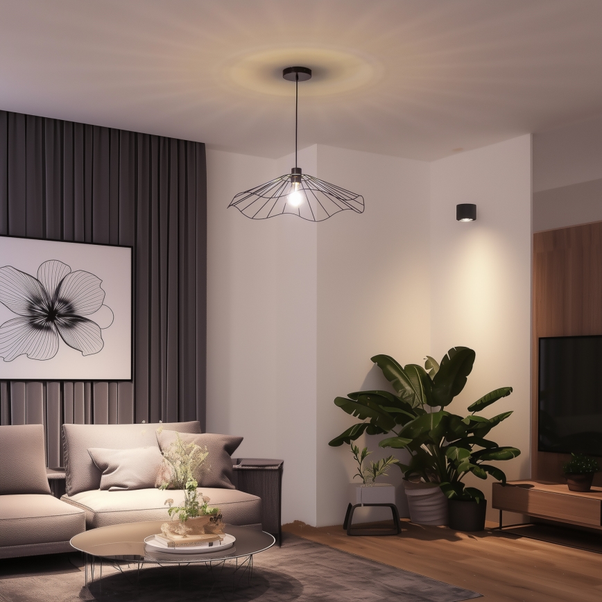 Universeller Lampenschirm CURITIBA Ø 60 cm schwarz