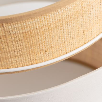 Universeller Lampenschirm KERIA Ø 40 cm beige/weiß