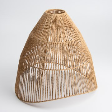 Universeller Lampenschirm KERIA, Ø 50 cm, Braun