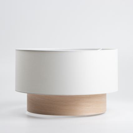 Universeller Lampenschirm KERIA Ø 50 cm weiß/braun