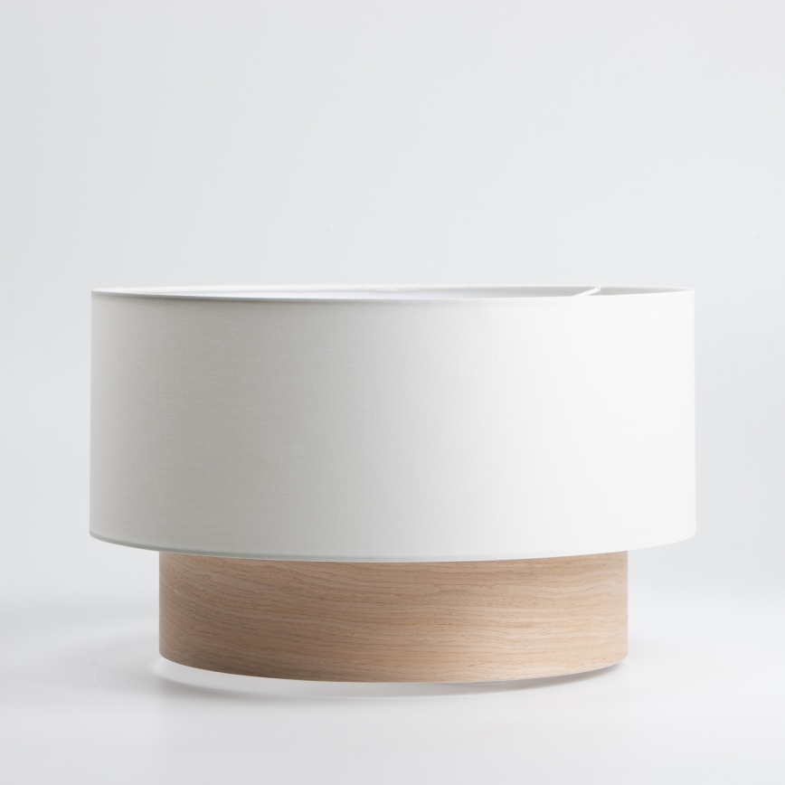 Universeller Lampenschirm KERIA Ø 50 cm weiß/braun