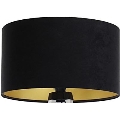 Universeller Lampenschirm STANDART E27 Ø 45 cm Schwarz/Gold